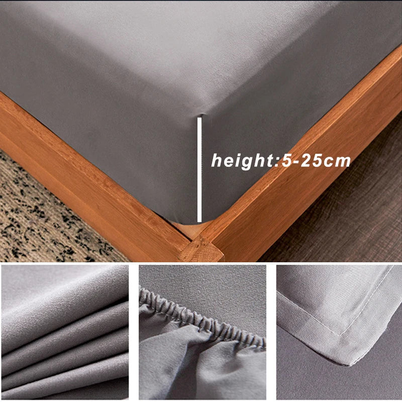 Fitted Sheet with Elastic Bands Non Slip Adjustable Mattress Covers for Single Double King Queen Bed,150/180/200cm