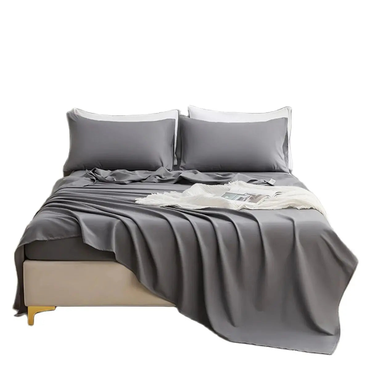 Bed sheet set-brushed microfiber bedding-sheets and pillowcases-deep pockets-easy fit-breathable soft hotel sheets 3-piece set