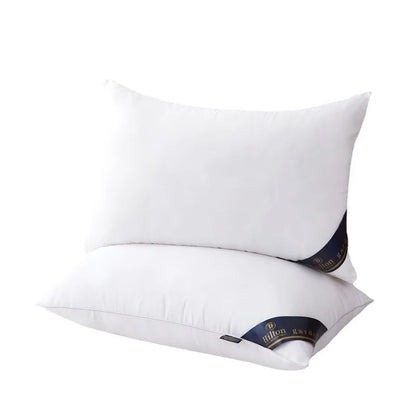 1PC Cotton White Bounce Back Pillow Solid Soft Comfortable Bedroom Bed Sleep Pillow